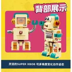 X AREA-X AD0001 0001 non  TRANG TRẠI XĂNG DẦU TINTOWN SUPER BOB ROBOT bộ đồ chơi xếp lắp ráp ghép mô hình Creator SUPER XBOB Sáng Tạo