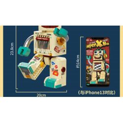 X AREA-X AD0001 0001 non  TRANG TRẠI XĂNG DẦU TINTOWN SUPER BOB ROBOT bộ đồ chơi xếp lắp ráp ghép mô hình Creator SUPER XBOB Sáng Tạo