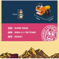 X AREA-X AD0001 0001 non  TRANG TRẠI XĂNG DẦU TINTOWN SUPER BOB ROBOT bộ đồ chơi xếp lắp ráp ghép mô hình Creator SUPER XBOB Sáng Tạo