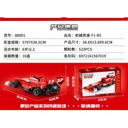 MANGE TECHNOLOGY 88001 non  XE LÙI F1-R5 bộ đồ chơi xếp lắp ráp ghép mô hình  Kỹ Thuật Công Nghệ Cao Mô Hình Phương Tiện 523 khối