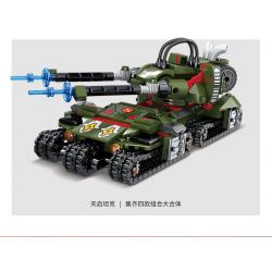 Kazi KY81041 81041 non  TANKI 4 COMPIZE PHANTOM ÁO GIÁP LƯỠNG CƯ BULLFROG BỂ BÃO TỪ TÍNH V4 KHÔNG CÓ CHIẾN TRANH bộ đồ chơi xếp lắp ráp ghép mô hình 1083 khối