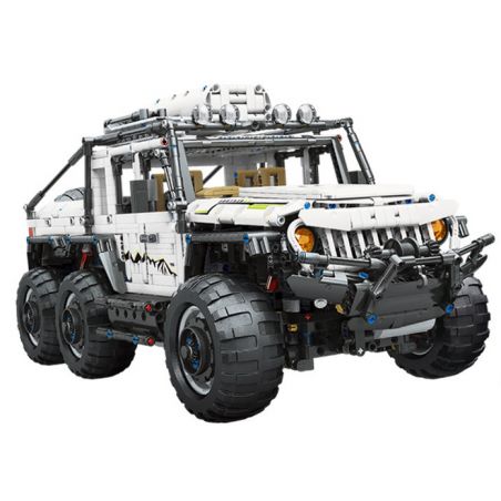 MOYU BLOCK MY88009 88009 non  XE OFF-ROAD 6X6 bộ đồ chơi xếp lắp ráp ghép mô hình 1:8 6X6 SUV Tỷ Lệ 1:8 2957 khối