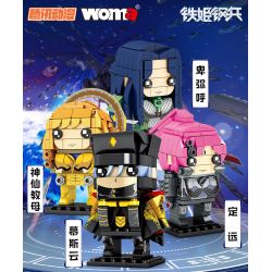 WOMA C0782 0782 non  TIE JI GANG BING 4 LOẠI HẠM ĐỘI BẮC DƯƠNG-MU SIYUN DƯƠNG-DINGYUAN KUNLUN-BÀ TIÊN ĐỠ ĐẦU ĐEN BA CHÂN-HIMIKO bộ đồ chơi xếp lắp ráp ghép mô hình Movie & Game Phim Và Trò Chơi 801 khối
