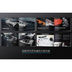 CADA DOUBLEE C61503 61503 non  MERCEDES-BENZ AMG MỘT tỷ lệ 1:8 bộ đồ chơi xếp lắp ráp ghép mô hình MERCEDES-AMG ONE 3295 khối