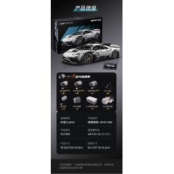 CADA DOUBLEE C61503 61503 non  MERCEDES-BENZ AMG MỘT tỷ lệ 1:8 bộ đồ chơi xếp lắp ráp ghép mô hình MERCEDES-AMG ONE 3295 khối