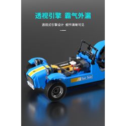 JAKI JK9081 9081 non  CATERHAM BẢY 310 bộ đồ chơi xếp lắp ráp ghép mô hình Racers CATERHAM SEVEN 310 Đua Tốc Độ