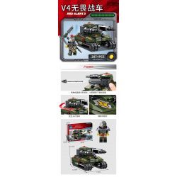 Kazi KY81041 81041 non  TANKI 4 COMPIZE PHANTOM ÁO GIÁP LƯỠNG CƯ BULLFROG BỂ BÃO TỪ TÍNH V4 KHÔNG CÓ CHIẾN TRANH bộ đồ chơi xếp lắp ráp ghép mô hình 1083 khối