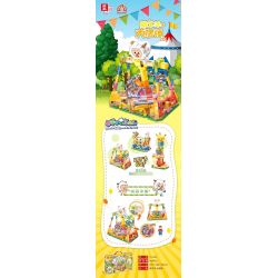 ZHEGAO XY7003 7003 non  CON CỪU LƯỜI LẮC LỚN bộ đồ chơi xếp lắp ráp ghép mô hình PLEASANT GOAT AND BIG WOLF 404 khối