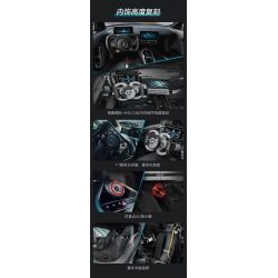 CADA DOUBLEE C61503 61503 non  MERCEDES-BENZ AMG MỘT tỷ lệ 1:8 bộ đồ chơi xếp lắp ráp ghép mô hình MERCEDES-AMG ONE 3295 khối