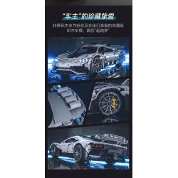 CADA DOUBLEE C61503 61503 non  MERCEDES-BENZ AMG MỘT tỷ lệ 1:8 bộ đồ chơi xếp lắp ráp ghép mô hình MERCEDES-AMG ONE 3295 khối