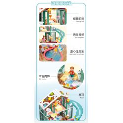 SLUBAN M38-B0961 B0961 0961 M38B0961 38-B0961 non  NHÀ NGHỈ SUỐI NƯỚC NÓNG MID-LEVELS bộ đồ chơi xếp lắp ráp ghép mô hình 439 khối