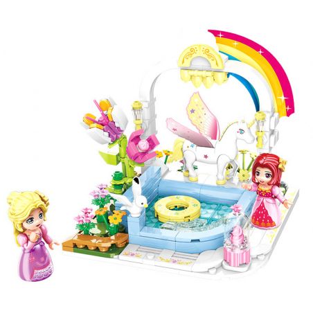 Enlighten 32019 Qman 32019 non  BỂ KỲ LÂN bộ đồ chơi xếp lắp ráp ghép mô hình PRINCESS LEAH 286 khối
