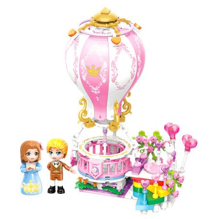 Enlighten 32018 Qman 32018 non  CHÚC MỪNG KHINH KHÍ CẦU bộ đồ chơi xếp lắp ráp ghép mô hình PRINCESS LEAH 247 khối