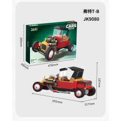JAKI JK9080 9080 non  FORD MÔ HÌNH T bộ đồ chơi xếp lắp ráp ghép mô hình Racers FORD MODEL T Đua Tốc Độ