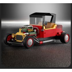 JAKI JK9080 9080 non  FORD MÔ HÌNH T bộ đồ chơi xếp lắp ráp ghép mô hình Racers FORD MODEL T Đua Tốc Độ