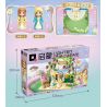 Enlighten 32017 Qman 32017 non  VƯỜN HOA HỒNG bộ đồ chơi xếp lắp ráp ghép mô hình PRINCESS LEAH 359 khối