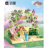 Enlighten 32017 Qman 32017 non  VƯỜN HOA HỒNG bộ đồ chơi xếp lắp ráp ghép mô hình PRINCESS LEAH 359 khối