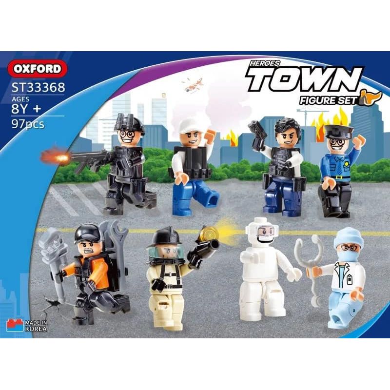 OXFORD ST33368 33368 non  BỘ NHÂN VẬT NHỎ bộ đồ chơi xếp lắp ráp ghép mô hình 97 khối