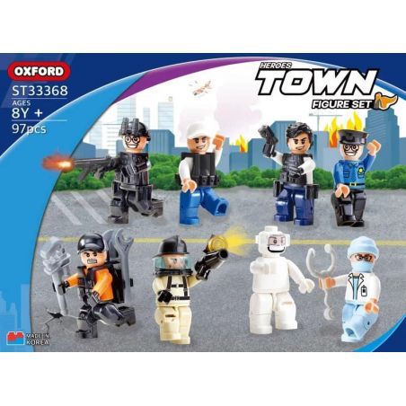 OXFORD ST33368 33368 non  BỘ NHÂN VẬT NHỎ bộ đồ chơi xếp lắp ráp ghép mô hình 97 khối