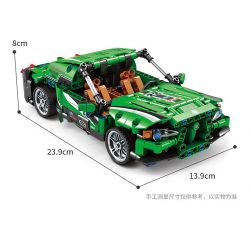 GBL KY1041 1041 non  XE THỂ THAO M4 GREEN MAGIC bộ đồ chơi xếp lắp ráp ghép mô hình  Kỹ Thuật Công Nghệ Cao Mô Hình Phương Tiện 454 khối