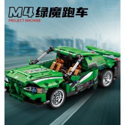 GBL KY1041 1041 non  XE THỂ THAO M4 GREEN MAGIC bộ đồ chơi xếp lắp ráp ghép mô hình  Kỹ Thuật Công Nghệ Cao Mô Hình Phương Tiện 454 khối