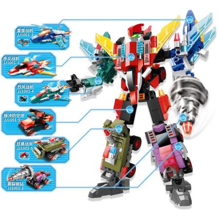 ZHEGAO JJ1001 1001 non  MÁY BAY CÁNH bộ đồ chơi xếp lắp ráp ghép mô hình WINGED KNIGHT MECHA 471 khối