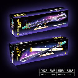 RENZAIMA 723 non  CON DAO NINJA BƯỚM bộ đồ chơi xếp lắp ráp ghép mô hình Kimetsu No Yaiba NICHIRIN SWORD（KOCHO） Thanh Gươm Diệt Quỷ 778 khối
