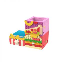 JAKI JK5207 5207 non  HỘP LƯU TRỮ BỮA TIỆC THỰC PHẨM bộ đồ chơi xếp lắp ráp ghép mô hình Dots 400 khối