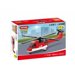 OXFORD 1041553 non  TRỰC THĂNG CỨU HỎA bộ đồ chơi xếp lắp ráp ghép mô hình Fire Rescure 소방헬기 60 khối