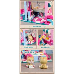 KEEPPLEY K28019 28019 non  NHÀ TRÒ CHƠI XIAOJU bộ đồ chơi xếp lắp ráp ghép mô hình LOVELY STREET