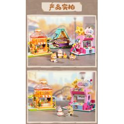 KEEPPLEY K28019 28019 non  NHÀ TRÒ CHƠI XIAOJU bộ đồ chơi xếp lắp ráp ghép mô hình LOVELY STREET