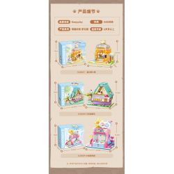KEEPPLEY K28019 28019 non  NHÀ TRÒ CHƠI XIAOJU bộ đồ chơi xếp lắp ráp ghép mô hình LOVELY STREET