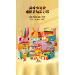 JAKI JK5207 5207 non  HỘP LƯU TRỮ BỮA TIỆC THỰC PHẨM bộ đồ chơi xếp lắp ráp ghép mô hình Dots 400 khối