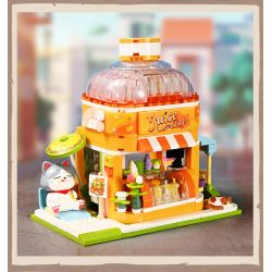 KEEPPLEY K28019 28019 non  NHÀ TRÒ CHƠI XIAOJU bộ đồ chơi xếp lắp ráp ghép mô hình LOVELY STREET