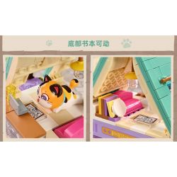 KEEPPLEY K28019 28019 non  NHÀ TRÒ CHƠI XIAOJU bộ đồ chơi xếp lắp ráp ghép mô hình LOVELY STREET