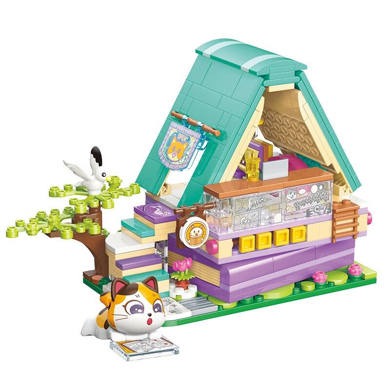 KEEPPLEY K28018 28018 non  TRUYỆN TRANH TAM HOA bộ đồ chơi xếp lắp ráp ghép mô hình LOVELY STREET