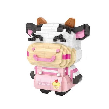 LOZ 9253 non  CON BÒ bộ đồ chơi xếp lắp ráp ghép mô hình Creator Sáng Tạo 750 khối