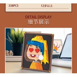 TOP TOY 60022 UNKNOWN M001 non  NHÌN LẠI CÔ GÁI bộ đồ chơi xếp lắp ráp ghép mô hình GIRL WITH A PEARL EARRING 362 khối