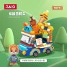 JAKI JK6333 6333 non  SQUIRREL ICE CREAM bộ đồ chơi xếp lắp ráp ghép mô hình 200 khối