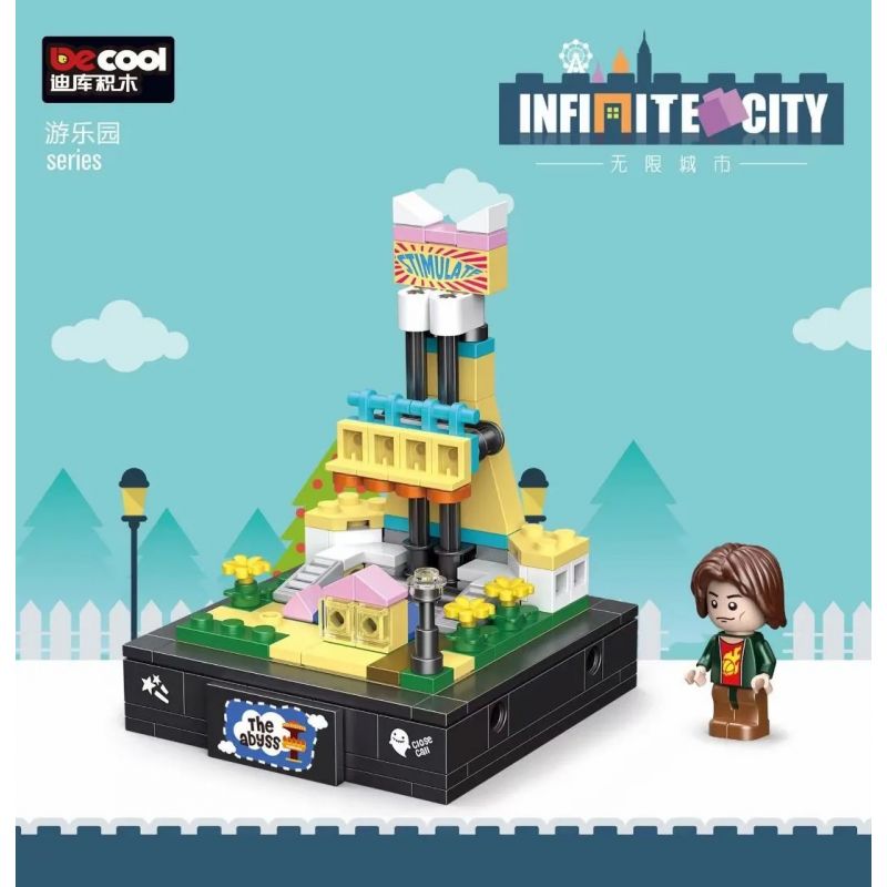Decool 77109 Jisi 77109 non  MÁY NHẢY bộ đồ chơi xếp lắp ráp ghép mô hình Infinite City Thành Phố Vô Hạn 146 khối