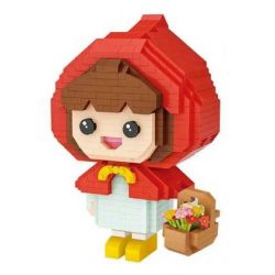 LOZ 9247 non  CÔ BÉ QUÀNG KHĂN ĐỎ bộ đồ chơi xếp lắp ráp ghép mô hình Creator Sáng Tạo 820 khối