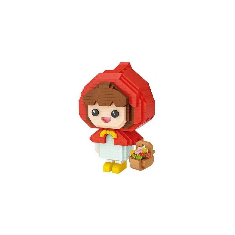 LOZ 9247 non  CÔ BÉ QUÀNG KHĂN ĐỎ bộ đồ chơi xếp lắp ráp ghép mô hình Creator Sáng Tạo 820 khối