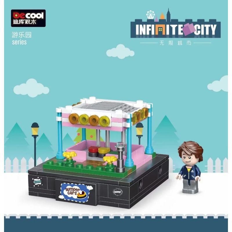 Decool 77108 Jisi 77108 non  BỘI THU bộ đồ chơi xếp lắp ráp ghép mô hình Infinite City Thành Phố Vô Hạn 144 khối