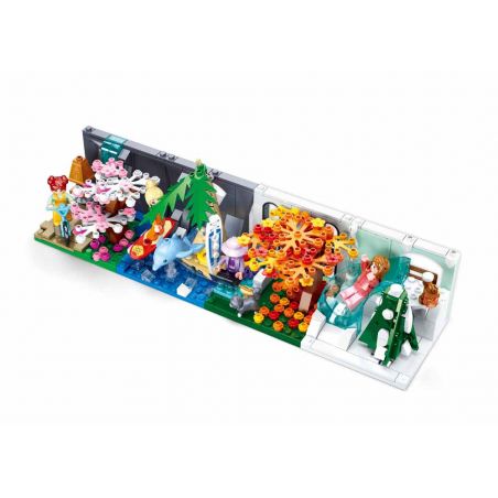 SLUBAN M38-B0989 B0989 0989 M38B0989 38-B0989 non  THỦ CÔNG NHỎ bộ đồ chơi xếp lắp ráp ghép mô hình 442 khối