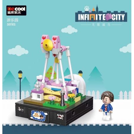 Decool 77106 Jisi 77106 non  TÀU CƯỚP BIỂN bộ đồ chơi xếp lắp ráp ghép mô hình Infinite City Thành Phố Vô Hạn 149 khối