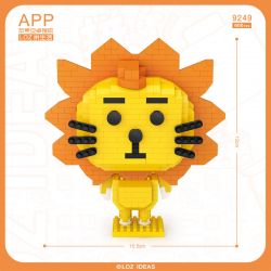 LOZ 9249 non  CON SƯ TỬ bộ đồ chơi xếp lắp ráp ghép mô hình Creator Sáng Tạo 600 khối