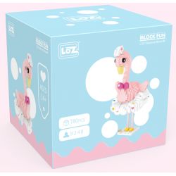 LOZ 9248 non  CHIM HỒNG HẠC bộ đồ chơi xếp lắp ráp ghép mô hình Creator Sáng Tạo 780 khối