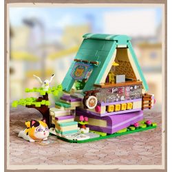 KEEPPLEY K28017 28017 non  CỬA HÀNG NƯỚC TRÁI CÂY MÀU XANH VÀ TRẮNG bộ đồ chơi xếp lắp ráp ghép mô hình LOVELY STREET