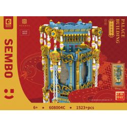 SEMBO 608004C non  CUNG ĐIỆN ÁNH SÁNG bộ đồ chơi xếp lắp ráp ghép mô hình Architecture PALACE BUILDING Công Trình Kiến Trúc 1523 khối