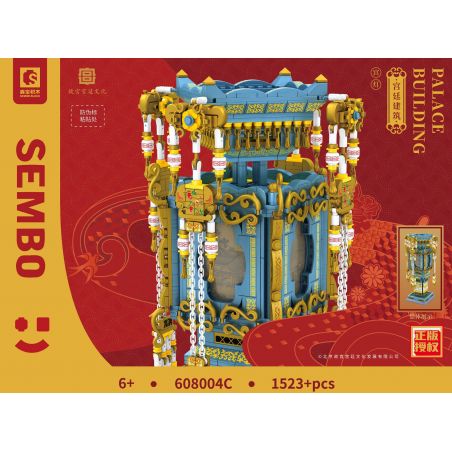 SEMBO 608004C non  CUNG ĐIỆN ÁNH SÁNG bộ đồ chơi xếp lắp ráp ghép mô hình Architecture PALACE BUILDING Công Trình Kiến Trúc 1523 khối